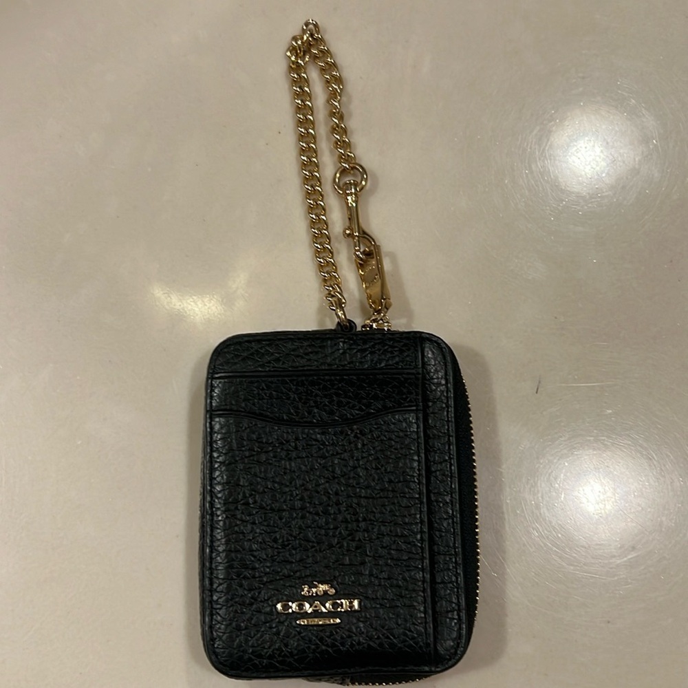 Coach Black card/ID holder